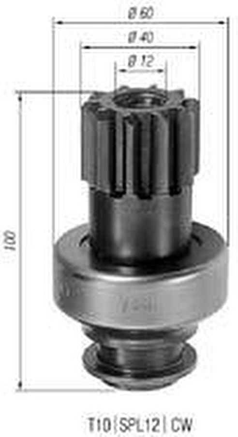 Impulsor de Partida do Motor de Arranque - Zen - 0286 - Unitário