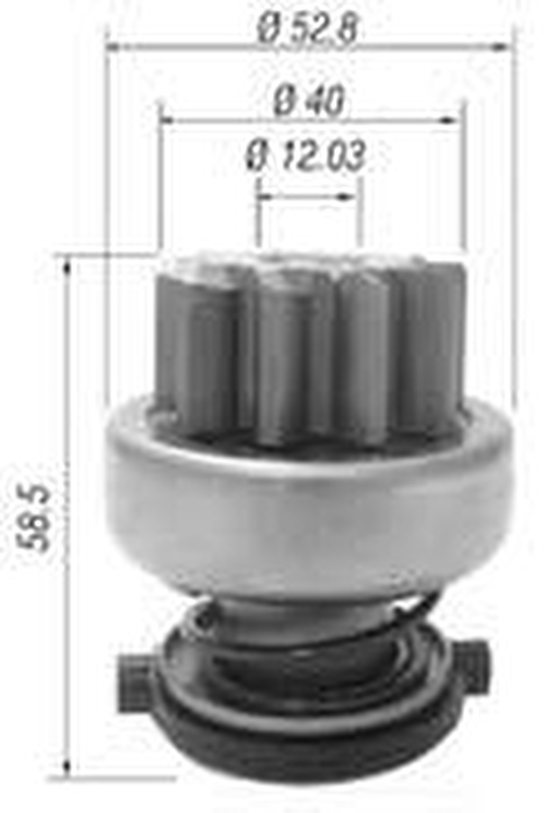 Impulsor de Partida do Motor de Arranque - Zen - 1690 - Unitário
