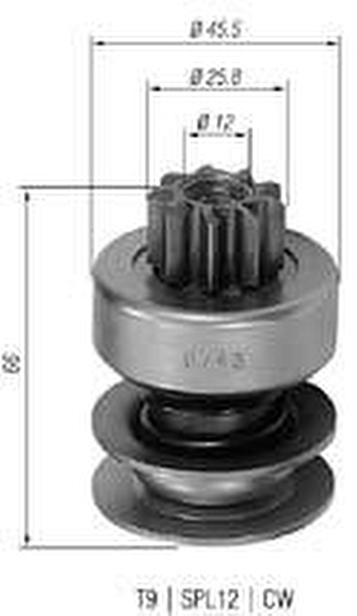 Impulsor de Partida do Motor de Arranque - Zen - 0243 - Unitário