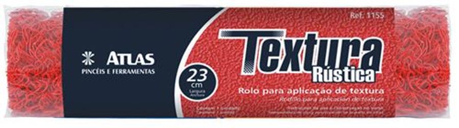 Rolo com Cabo para Texturas Rústicas 23cm - Atlas - 1155 - Unitário