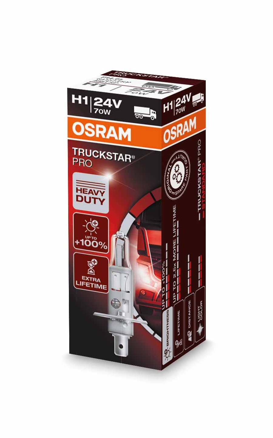 Par Lâmpada Caminhão H1 Truckstar - 24 V / 70 W