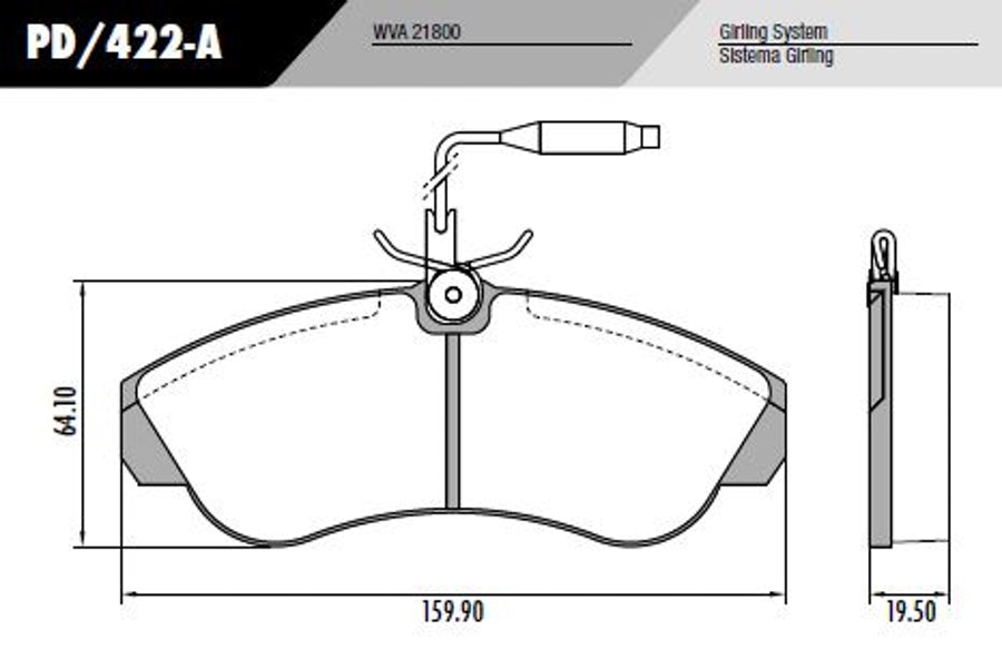 Pastilha de Freio - Fras-le - PD/422-A - Jogo