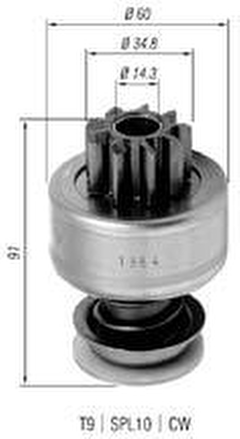 Impulsor de Partida do Motor de Arranque - Zen - 1364 - Unitário