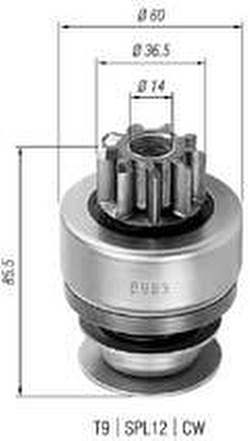 Impulsor de Partida do Motor de Arranque - Zen - 0985 - Unitário