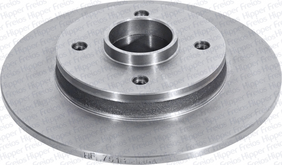 Disco de Freio Sólido com Cubo - Hipper Freios - HF 751B - Par