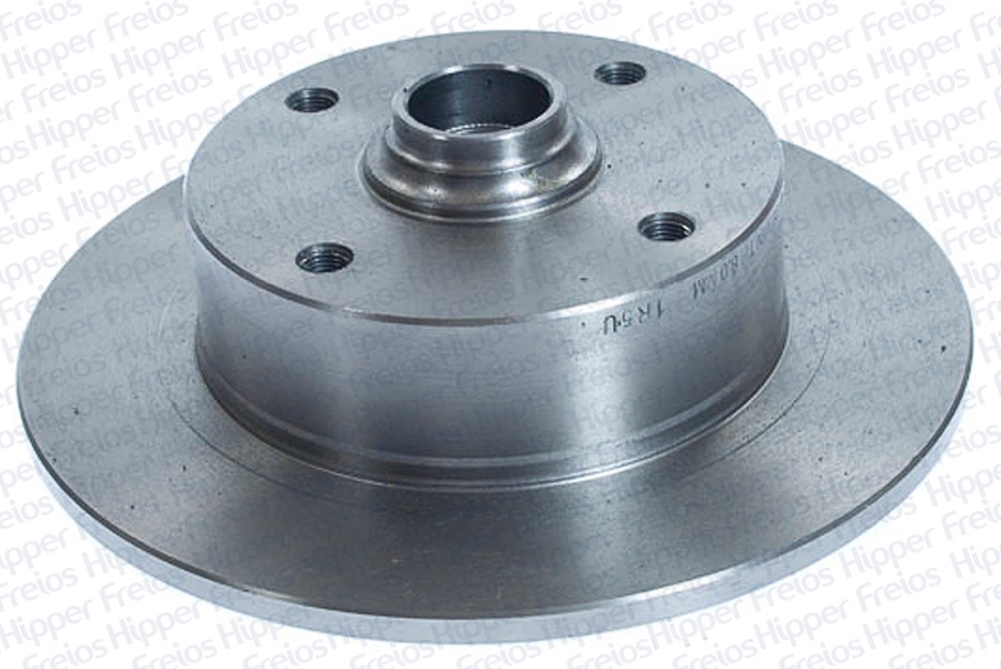 Disco de Freio Sólido Dianteiro com Cubo 278mm 4 Furos - Hipper Freios - HF 09 - Par