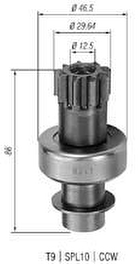 Impulsor de Partida do Motor de Arranque - Zen - 0341 - Unitário