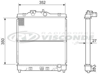 Radiador de Água - Visconde - 12595 - Unitário
