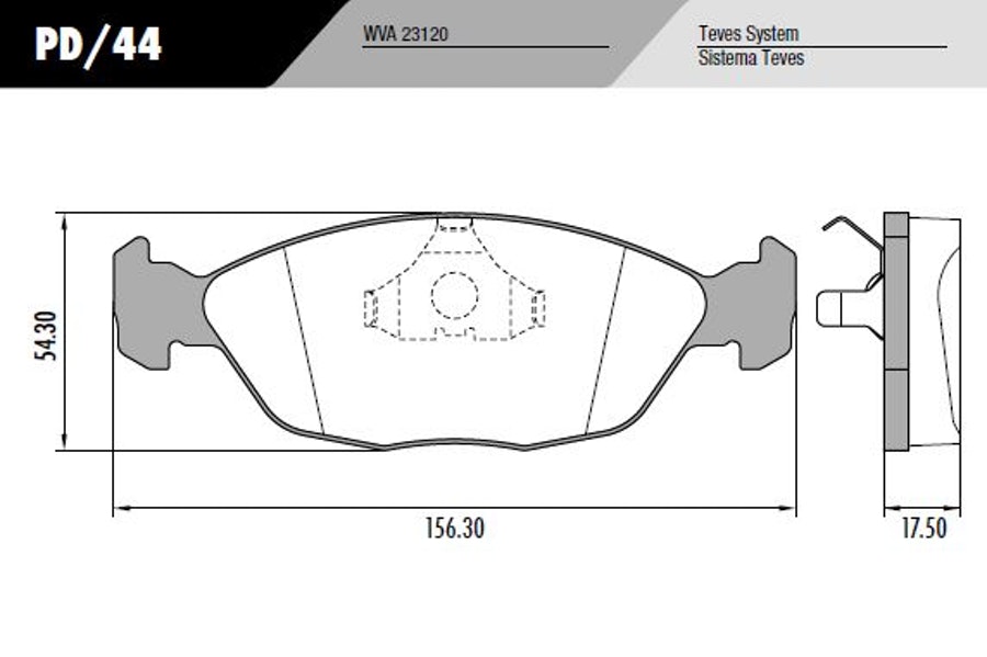 Pastilha de Freio - Fras-le - PD/44 - Jogo