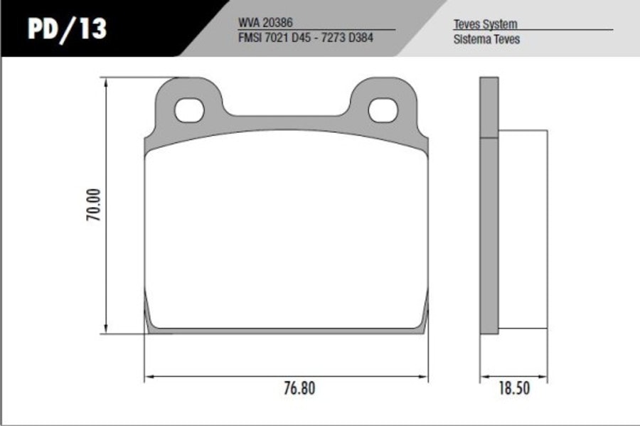 Pastilha de Freio - Fras-le - PD/13 - Jogo