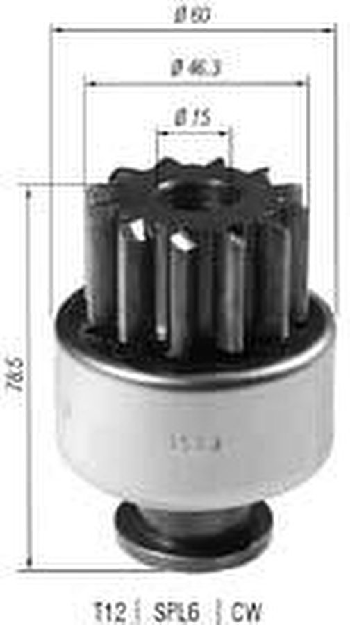 Impulsor de Partida do Motor de Arranque - Zen - 1523 - Unitário