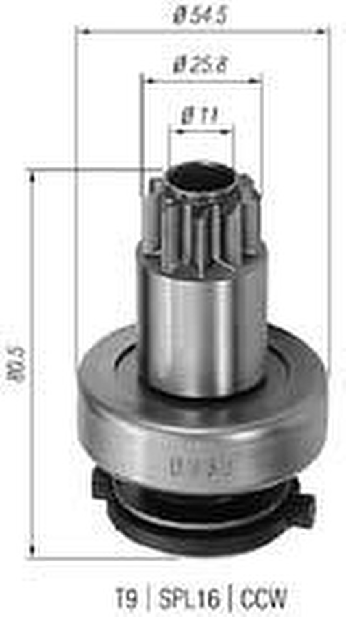 Impulsor de Partida do Motor de Arranque - Zen - 0932 - Unitário