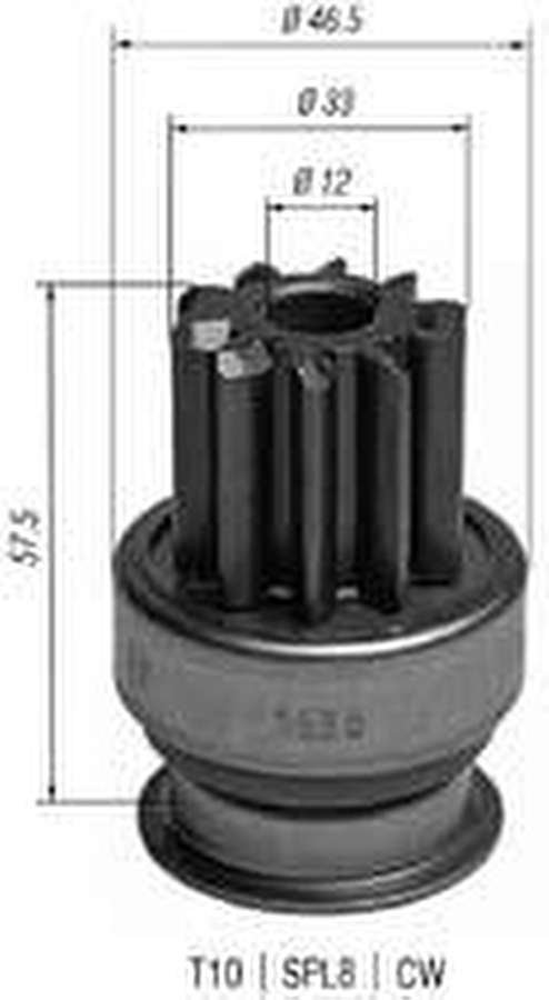 Impulsor de Partida do Motor de Arranque - Zen - 1538 - Unitário