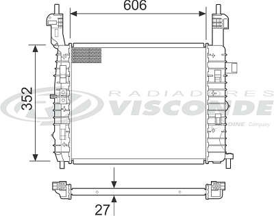 Radiador de Água Leve Unitário - Visconde - 12573 - Unitário