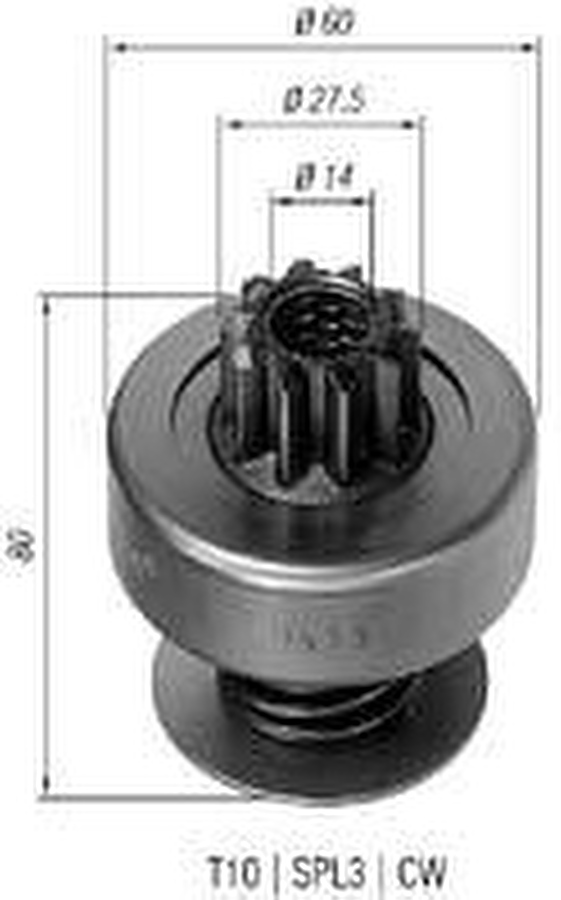 Impulsor de Partida do Motor de Arranque - Zen - 0459 - Unitário