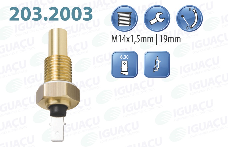 Sensor para o Marcador de Temperatura do Painel - Iguaçu - 203.2003 - Unitário