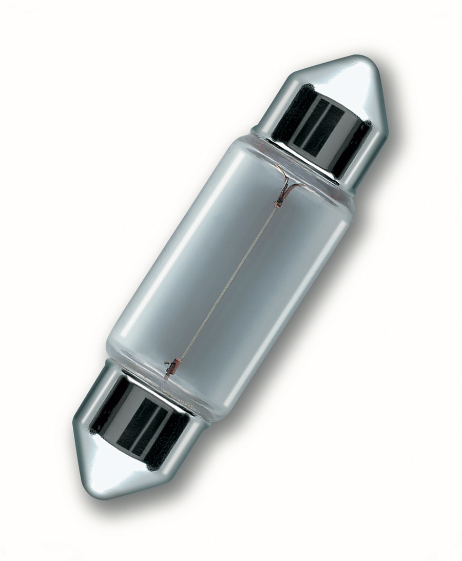 10 Lâmpadas Torpedo C3W 12 V / 3 W - 28 mm - Osram - 6428 - Unitário