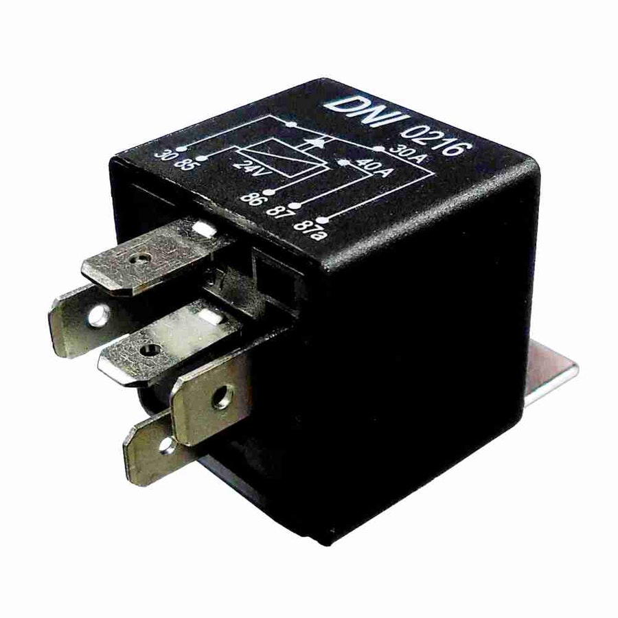 Relé Auxiliar Reversor 24V 5 Terminais Para Audi BMW VW Renault MBB Linha Pesada - DNI - DNI 0216 - Unitário