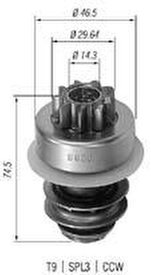 Impulsor de Partida do Motor de Arranque - Zen - 0006 - Unitário