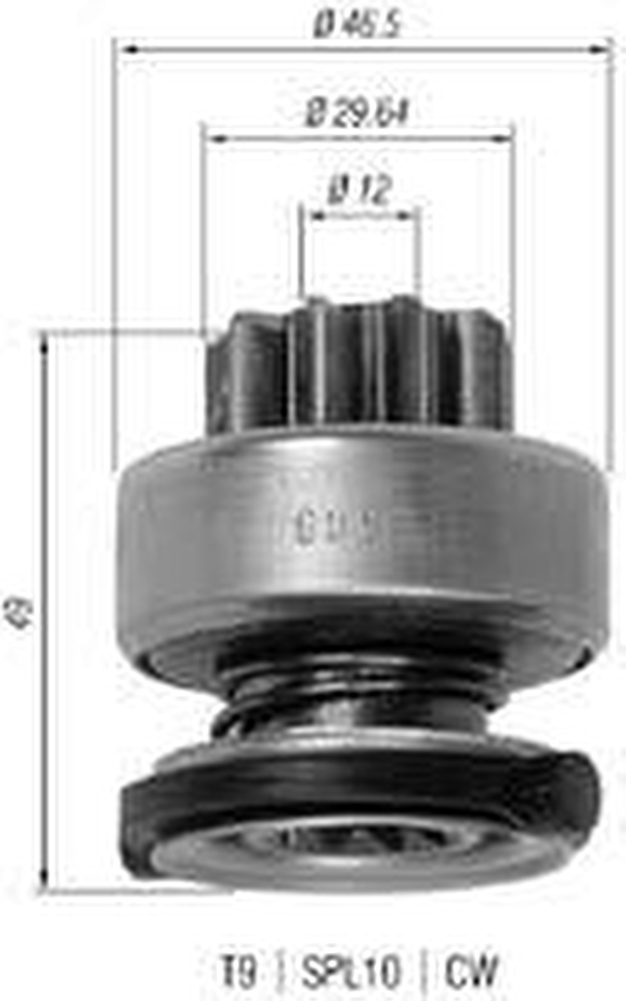 Impulsor de Partida do Motor de Arranque - Zen - 0997 - Unitário