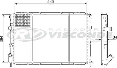 Radiador de Água - Visconde - 12590 - Unitário