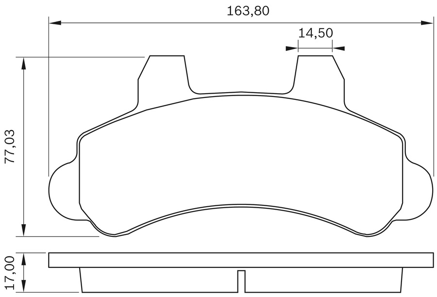 Pastilha de Freio - BB 106 - Bosch - 0986BB0284 - Jogo