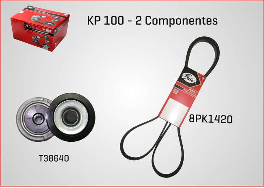 Kit de Correia Micro-V® - Gates - KP100 - Unitário