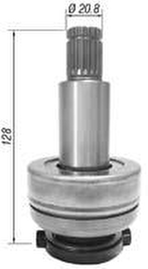 Impulsor de Partida do Motor de Arranque Automotivo Unitário - Zen - 1658 - Unitário