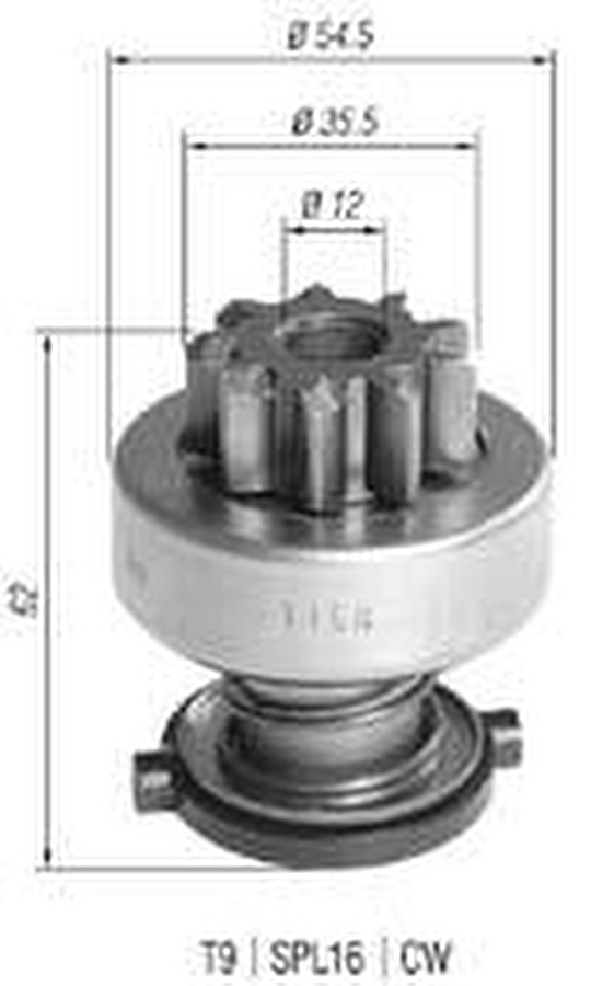 Impulsor de Partida do Motor de Arranque - Zen - 1158 - Unitário