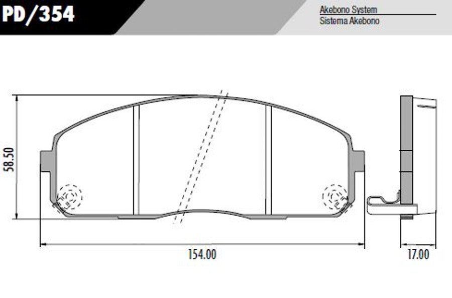 Pastilha de Freio Dianteira Jogo Automotivo - Fras-le - PD/354 - Jogo