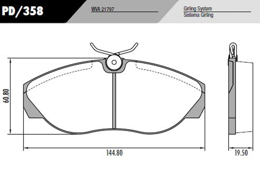 Pastilha de Freio - Fras-le - PD/358 - Jogo