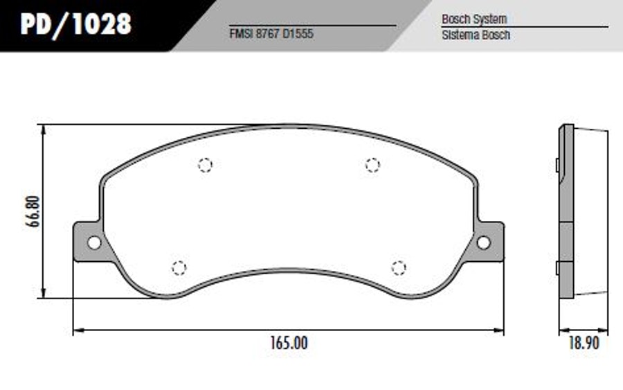 Pastilha de Freio - Fras-le - PD/1028 - Jogo