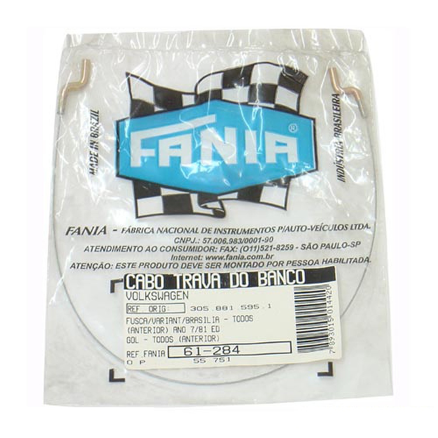 Cabo do Banco - Fania - 61-284 - Unitário