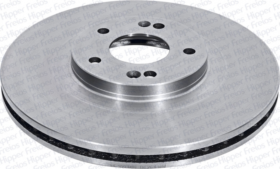 Disco de Freio Ventilado sem Cubo - Hipper Freios - HF 329 - Par