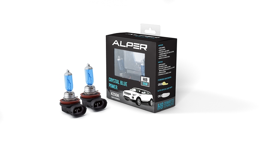 Lâmpada Super Branca H8 - Alper - 17115 - Unitário