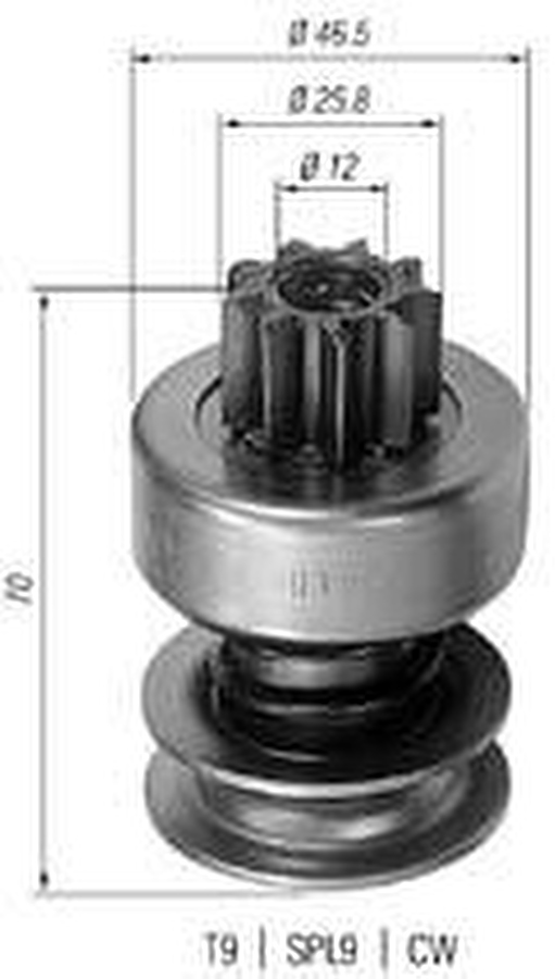 Impulsor de Partida do Motor de Arranque - Zen - 0158 - Unitário