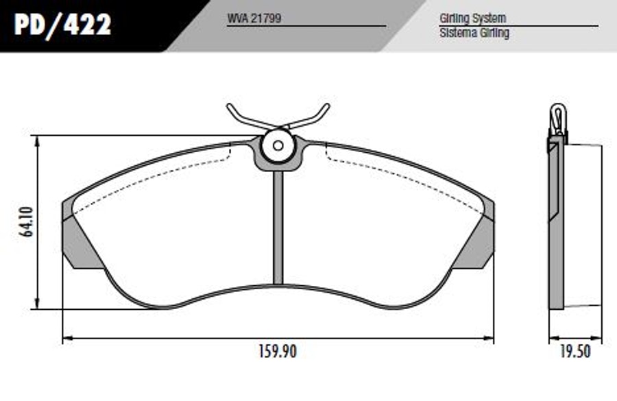 Pastilha de Freio - Fras-le - PD/422 - Jogo