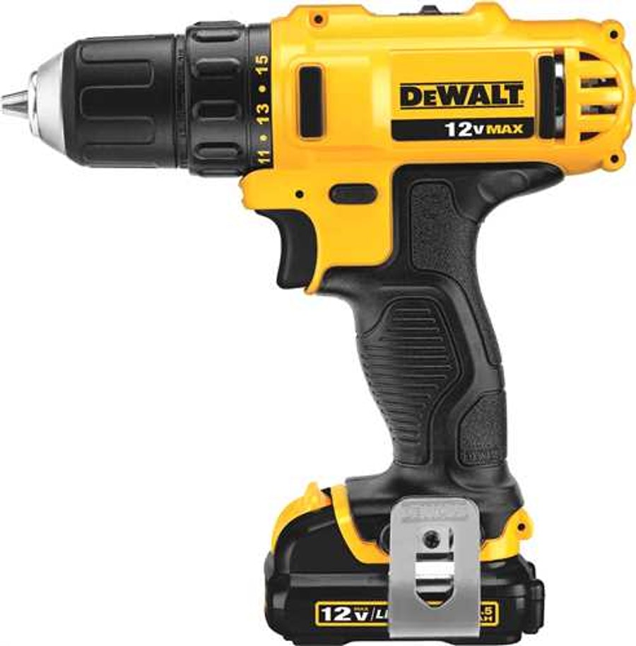 Furadeira Parafusadeira Bateria 3/8" 12V Íon Lítio DCD710S2 - DeWalt - DCD710S2BR - Unitário