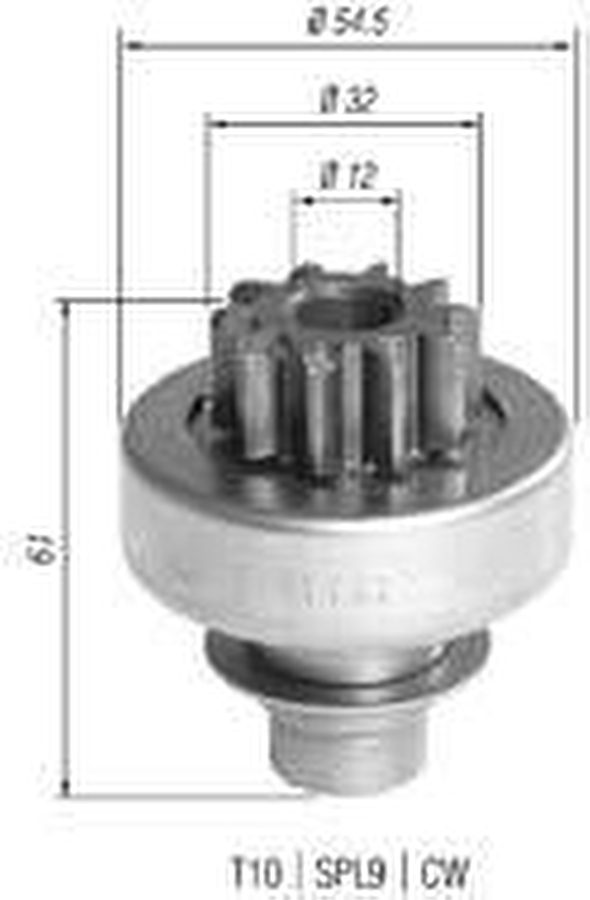 Impulsor de Partida do Motor de Arranque - Zen - 1162 - Unitário