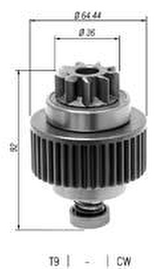 Impulsor de Partida do Motor de Arranque - Zen - 1608 - Unitário