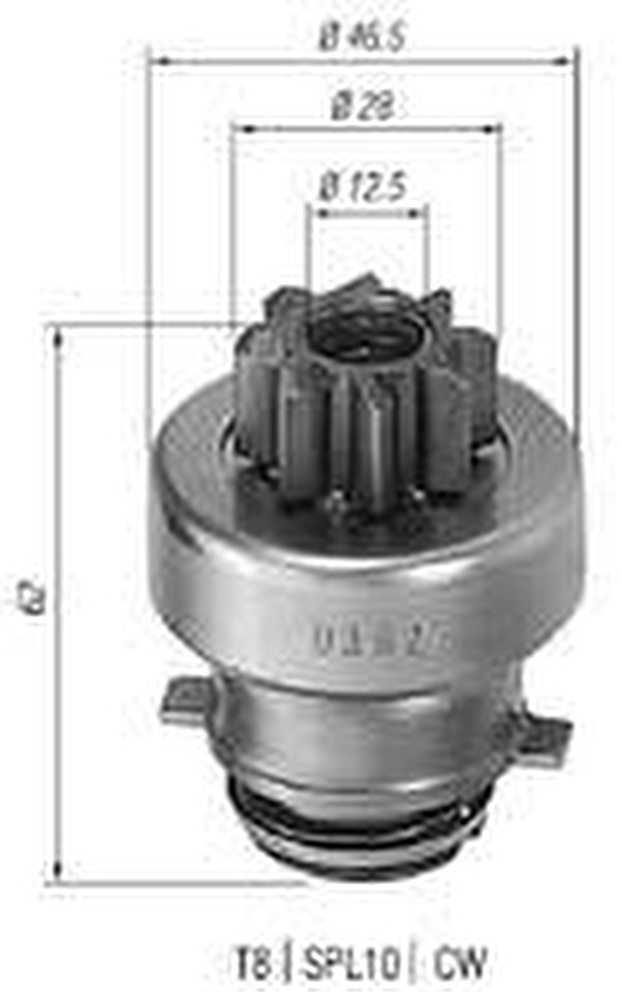 Impulsor de Partida do Motor de Arranque - Zen - 0382 - Unitário