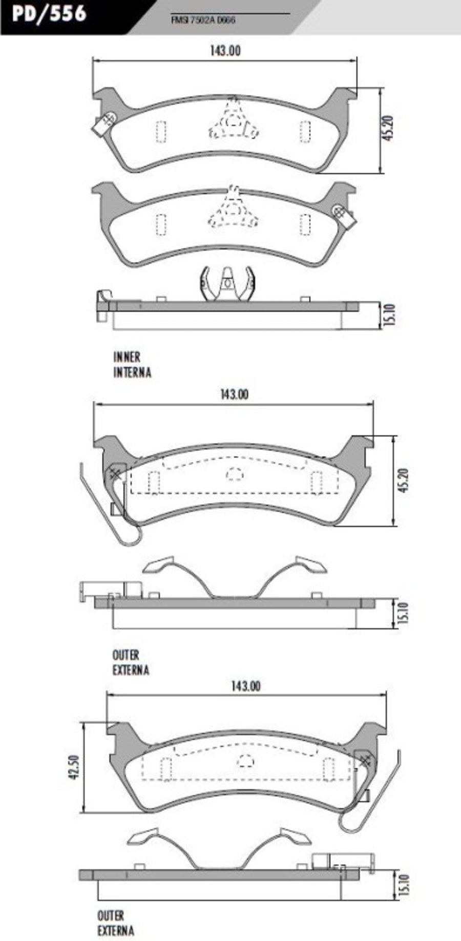 Pastilha de Freio - Fras-le - PD/556 - Jogo