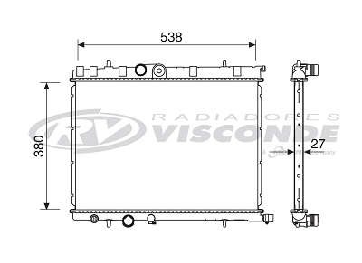 Radiador de Água - Visconde - 12773 - Unitário