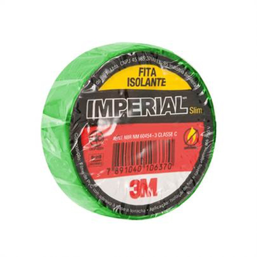 Fita Isolante Imperial Verde 18mm x 10m - 3M - HB004298061 - Unitário