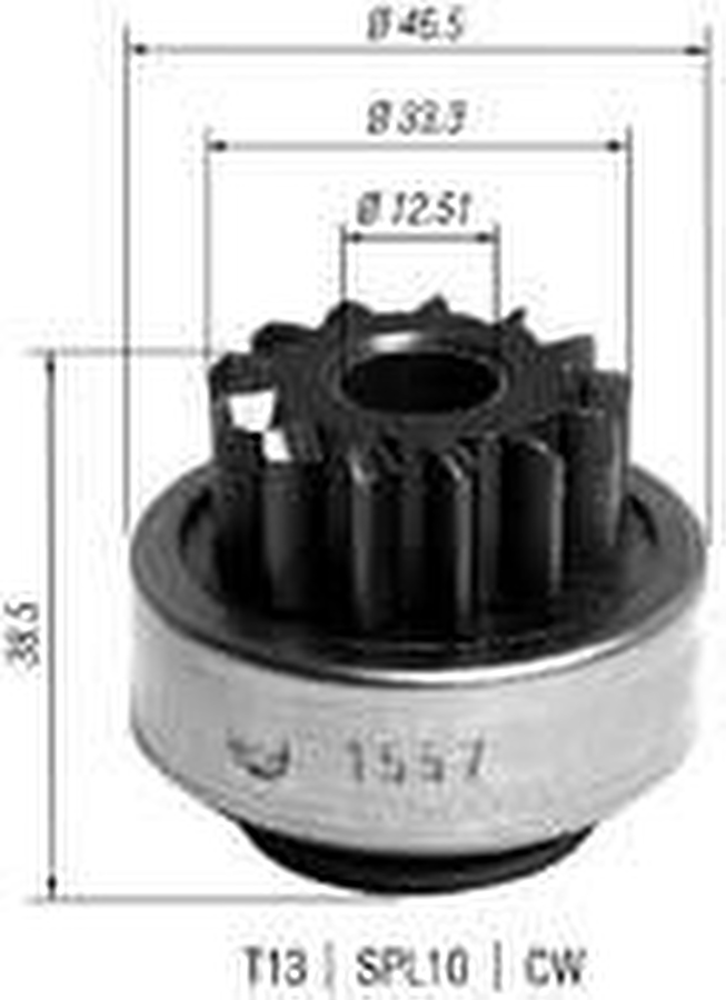 Impulsor de Partida do Motor de Arranque - Zen - 1557 - Unitário