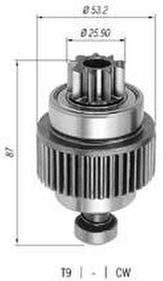 Impulsor de Partida do Motor de Arranque - Zen - 0844 - Unitário