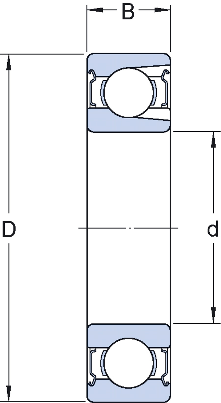 Rolamento Rígido de Esferas - SKF - 308/C3 - Unitário