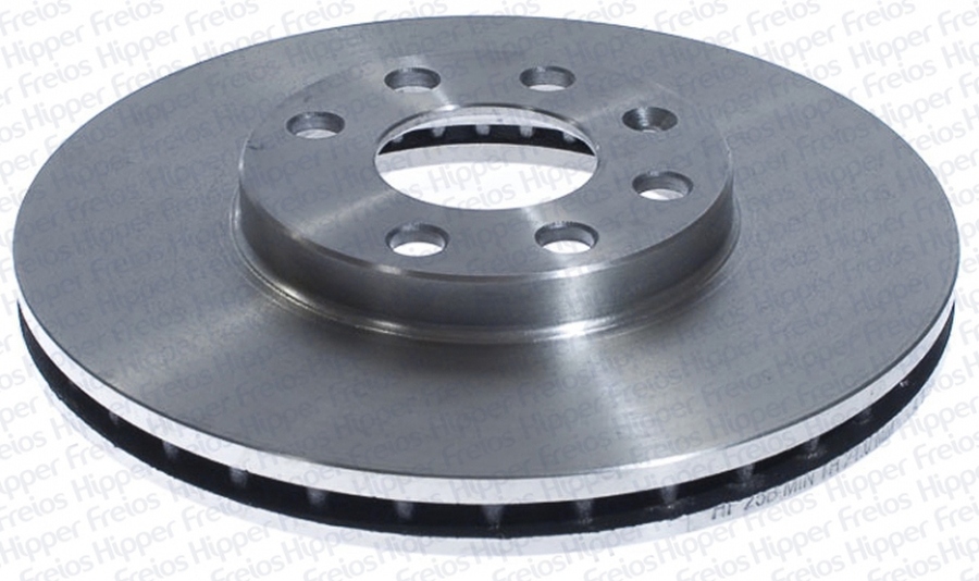 Disco de Freio Ventilado Sem Cubo Dianteiro 256mm 41mm 4 Furos - Hipper Freios - HF 25B - Unitário