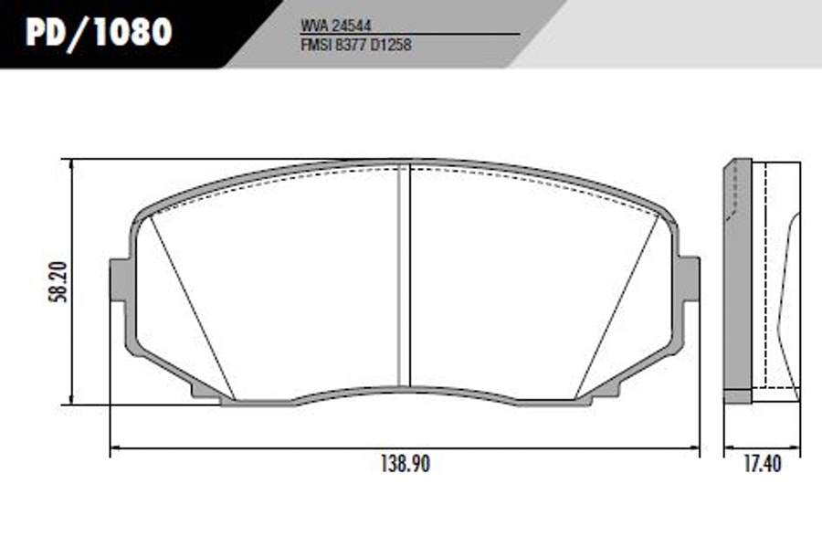 Pastilha de Freio - Fras-le - PD/1080 - Jogo