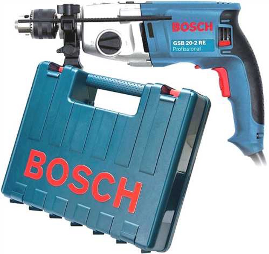 Furadeira de Impacto 1/2” GSB20-2RE 800W com Maleta 220V - Bosch Equipamentos - 06011A21E3 - Unitário